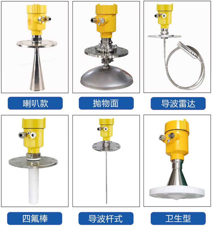 雷达液位变送器产品分类图